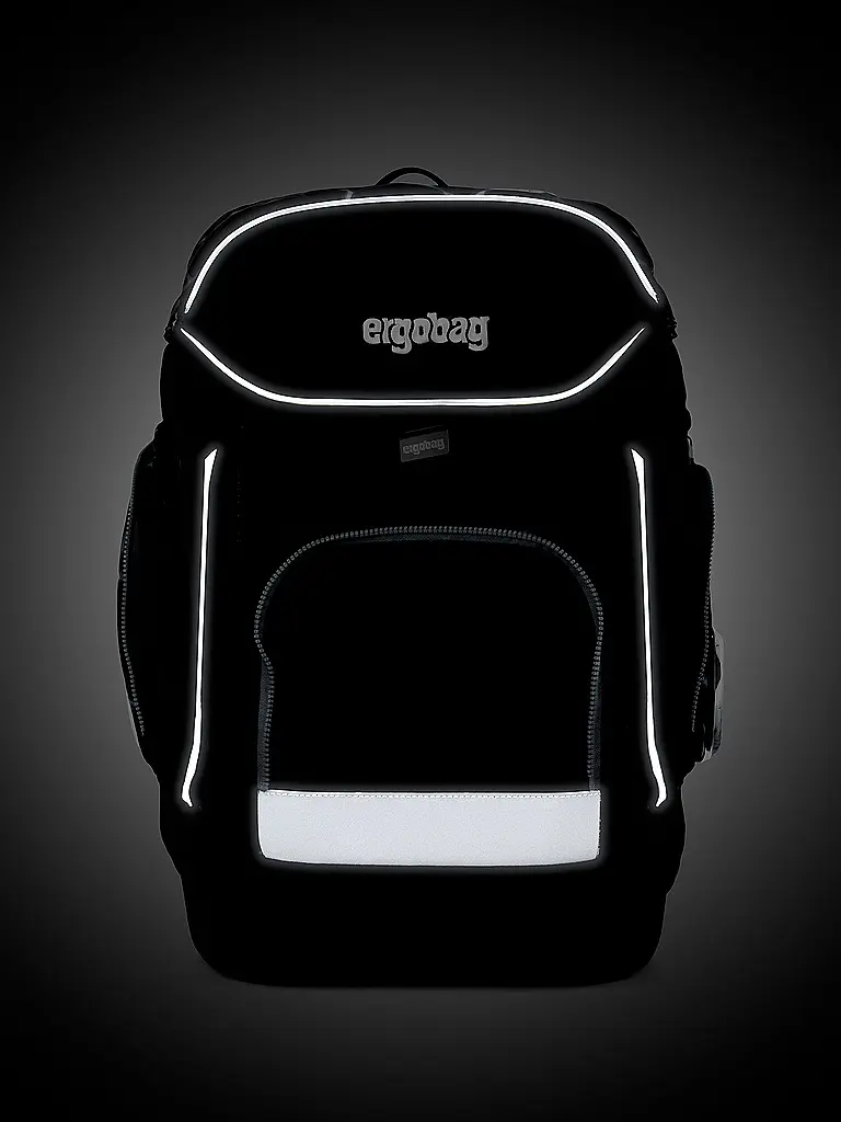 ERGOBAG | Schulrucksack-Set 6tlg. Maxi Bärassic Garden | Nero