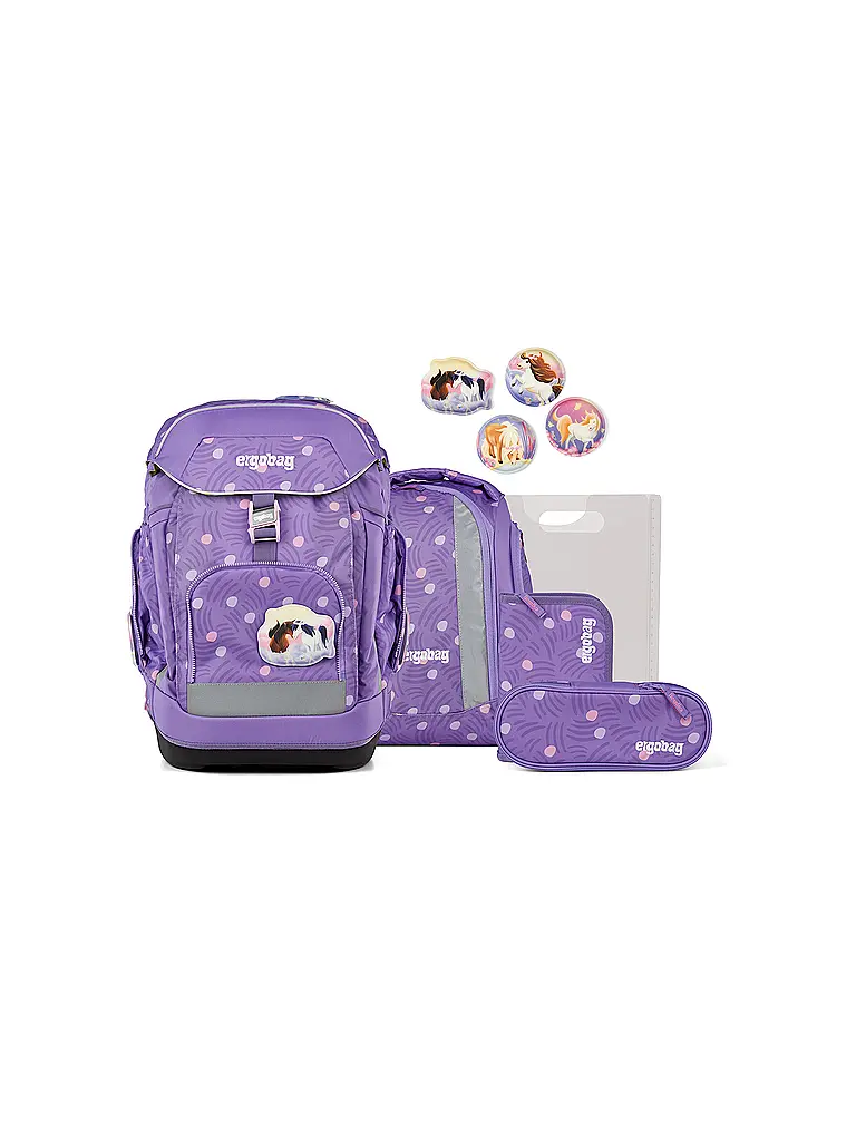 ERGOBAG | Schulrucksack-Set 6tlg. Maxi PonyBäradies | Lilla