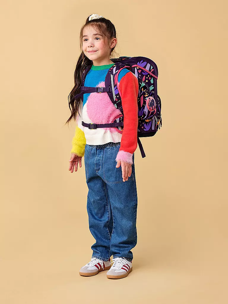 ERGOBAG | Schultasche Set 5tlg CUBO LIGHT AmBärzonas  | Lilla