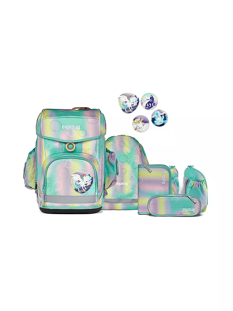 ERGOBAG | Schultasche Set 5tlg CUBO LIGHT ZauBärwelt  | Multicolore