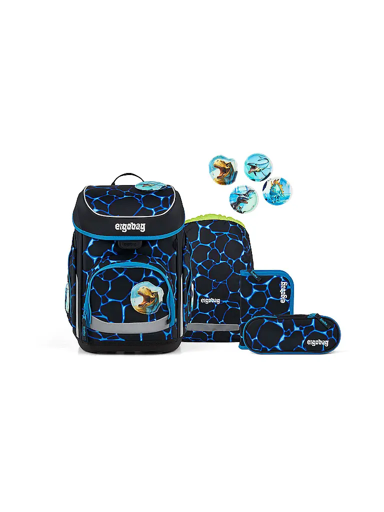 ERGOBAG | Schultaschen Set 5tlg CUBO Bärassic Garden  | Nero