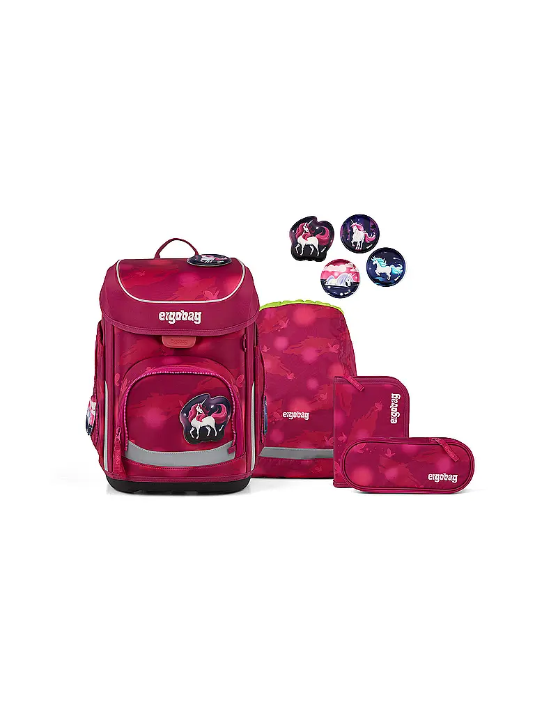 ERGOBAG | Schultaschen Set 5tlg CUBO | Fucsia