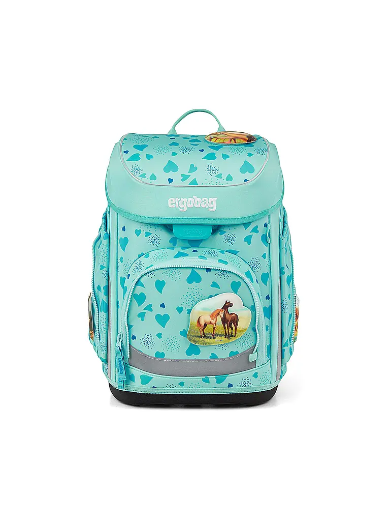 ERGOBAG | Schultaschen Set 5tlg CUBO | Turchese