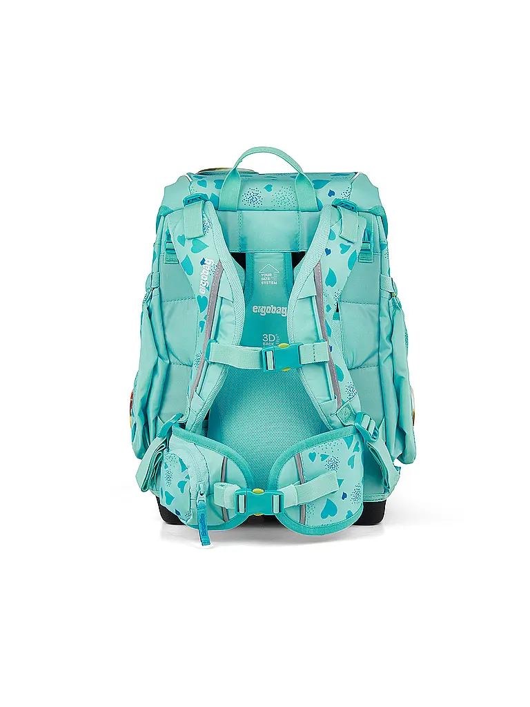 ERGOBAG | Schultaschen Set 5tlg CUBO | Turchese