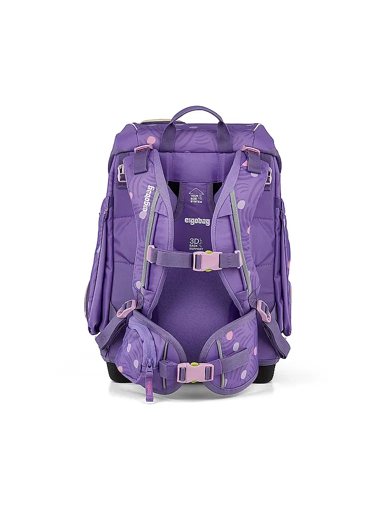 ERGOBAG | Schultaschen Set 5tlg CUBO | Lilla