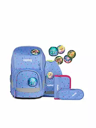 ERGOBAG | Schultaschen Set 5tlg Wide - Bärzaubernd | Blu chiaro