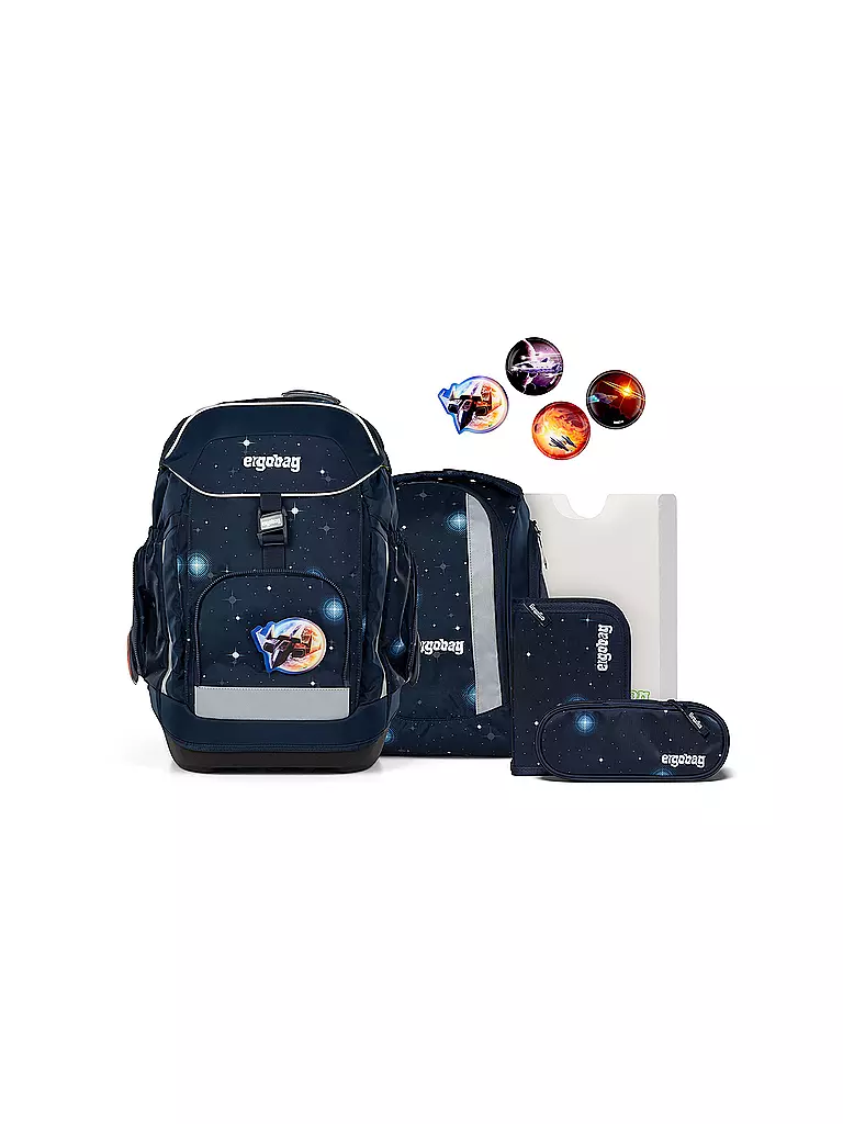 ERGOBAG | Schultaschen Set 6tlg MAXI KoBärnikus | Blu scuro
