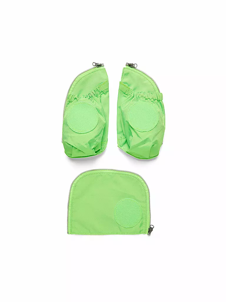 ERGOBAG | Set di tasche laterali con zip verde | Verde chiaro