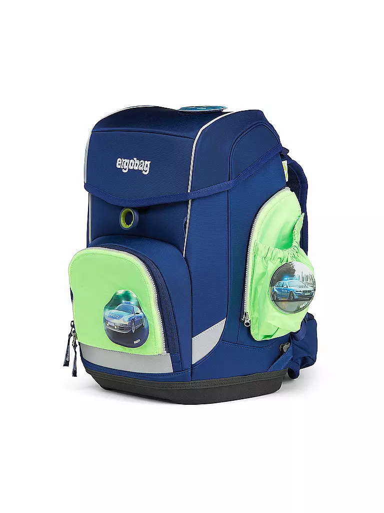 ERGOBAG | Set di tasche laterali con zip verde | Verde chiaro