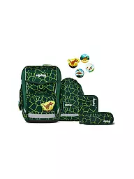 ERGOBAG | Set di zaini scolastici 5 pezzi CUBO | Verde scuro