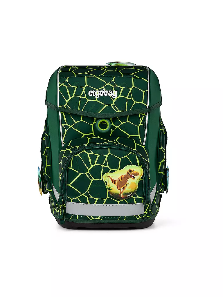 ERGOBAG | Set di zaini scolastici 5 pezzi CUBO | Verde scuro