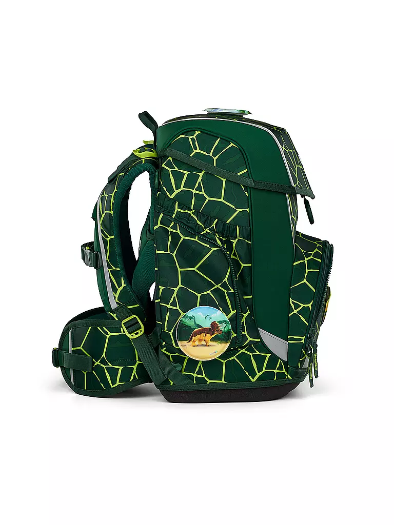 ERGOBAG | Set di zaini scolastici 5 pezzi CUBO | Verde scuro