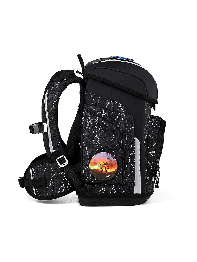 ERGOBAG | Set di zaini scolastici 5 pz CUBO Super ReflektBär 2026 | Nero