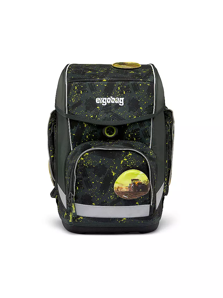 ERGOBAG | Set di zaini scolastici 5 pz. CUBO - MähdreschBär | Verde scuro