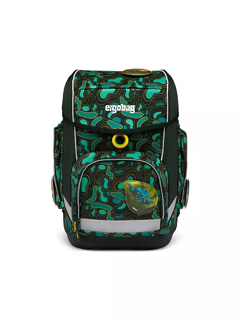 ERGOBAG | Set di zaini scolastici 5 pz. CUBO - TriBäratops | Verde scuro