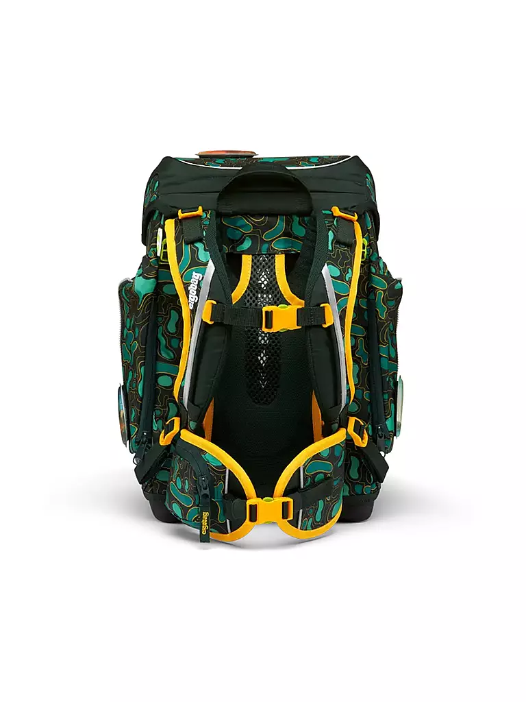 ERGOBAG | Set di zaini scolastici 5 pz. CUBO - TriBäratops | Verde scuro