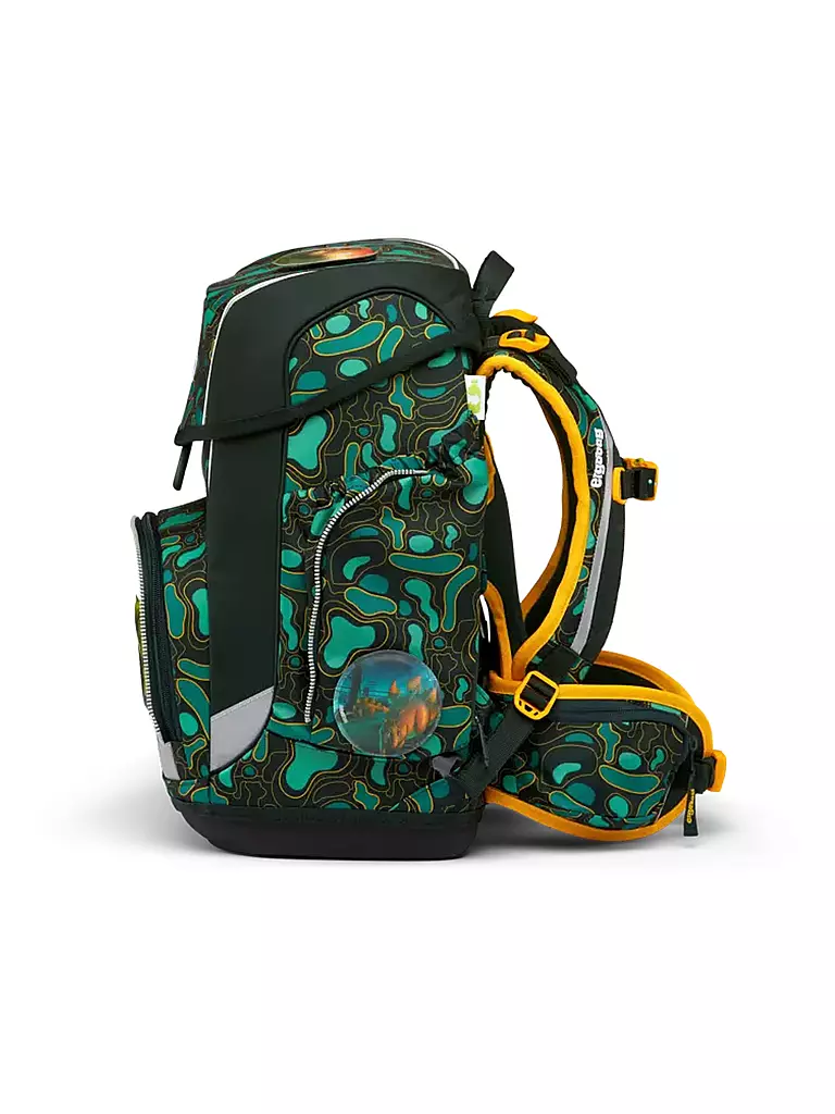 ERGOBAG | Set di zaini scolastici 5 pz. CUBO - TriBäratops | Verde scuro