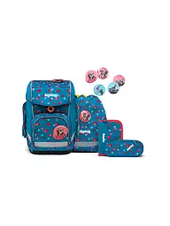 ERGOBAG | Set di zaini scolastici 5 pz. CUBO - VoltiBär | Petrolio