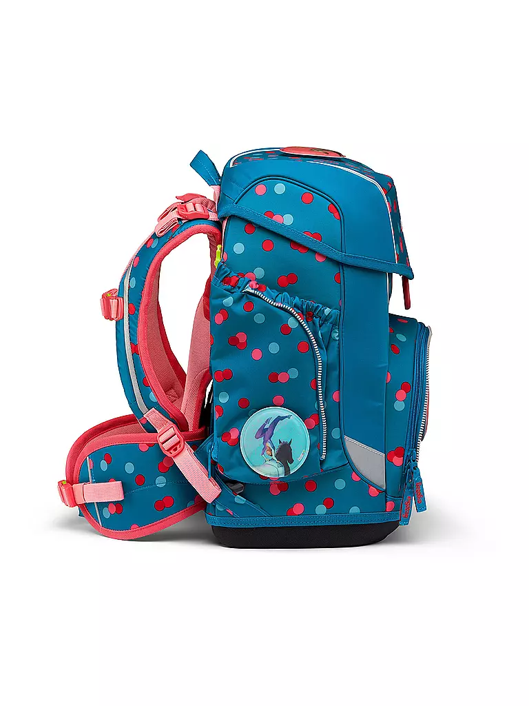 ERGOBAG | Set di zaini scolastici 5 pz. CUBO - VoltiBär | Petrolio