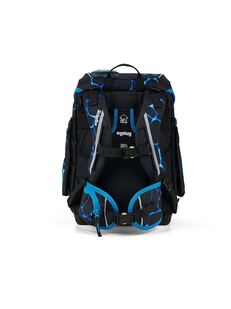 ERGOBAG | Set di zaini scolastici 5 pz. CUBO Bärassic Garden | Nero