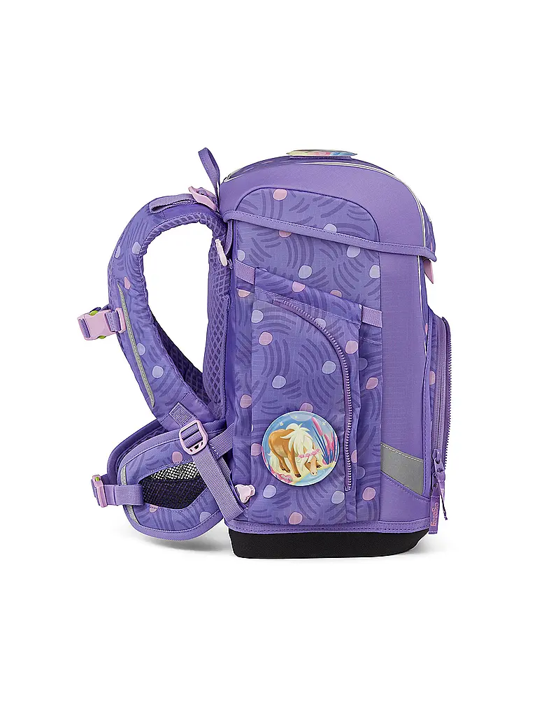 ERGOBAG | Set di zaini scolastici 5 pz. CUBO LIGHT PonyBäradies | Lilla