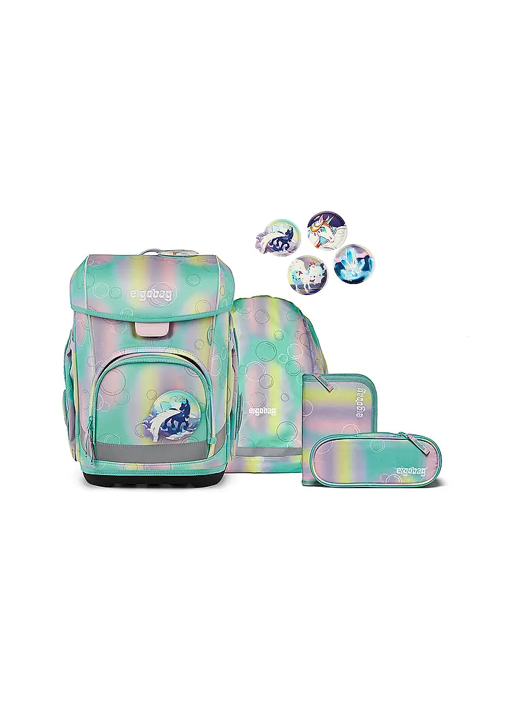 ERGOBAG | Set di zaini scolastici 5 pz. CUBO LIGHT ZauBärwelt 2026 | Menta