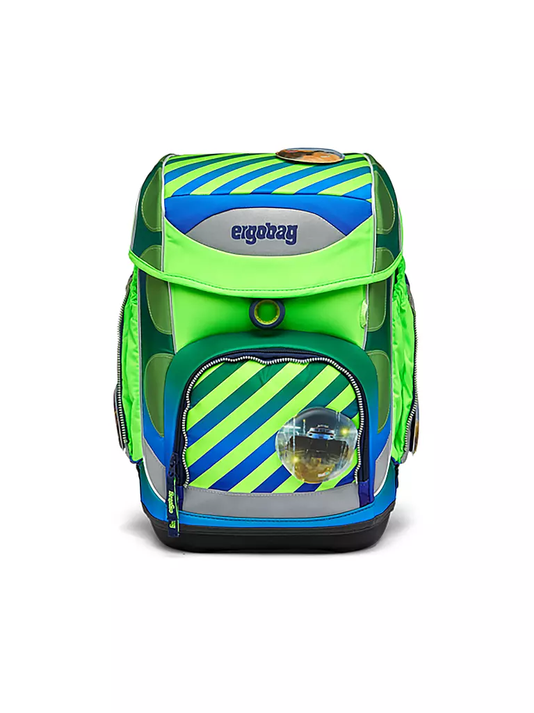 ERGOBAG | Set di zaini scolastici 5 pz. Cubo NeoTruckbär | Verde chiaro