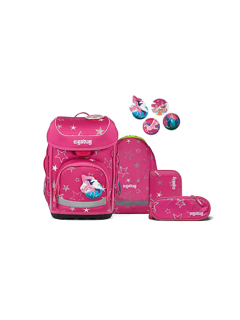 ERGOBAG | Set di zaini scolastici 5 pz. CUBO SternzauBär 2026 | Fucsia