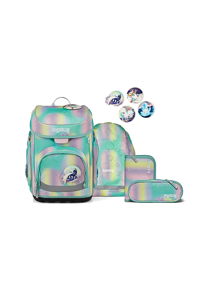 ERGOBAG | Set di zaini scolastici 5 pz. CUBO ZauBärwelt 2026 | Menta