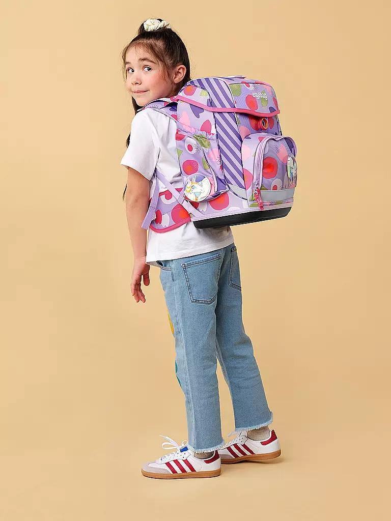 ERGOBAG | Set di zaini scolastici 5 pz. CUBO | Lilla