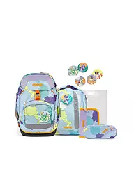 ERGOBAG | Set di zaini scolastici 5 pz. Tagträum Bär | Blu chiaro