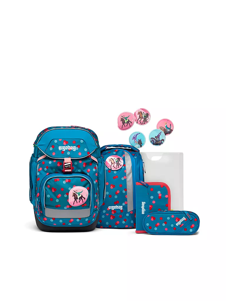 ERGOBAG | Set di zaini scolastici 6 pz MAXI - VoltiBär | Petrolio