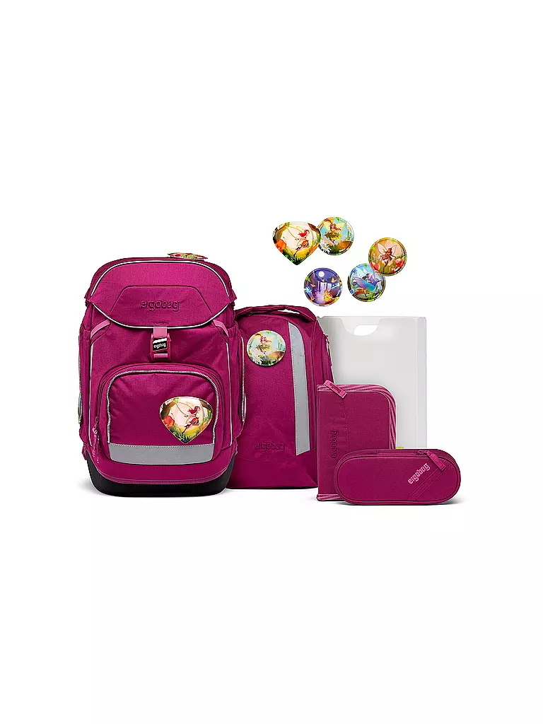 ERGOBAG | Set di zaini scolastici 6 pz PACK Eco Hero - WaldzauBär | Bacca