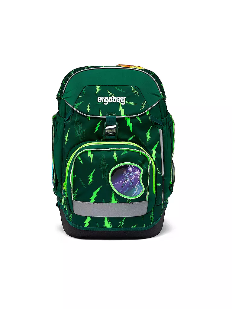 ERGOBAG | Set di zaini scolastici 6 pz PACK Lumi - Bärtastisch | Verde scuro