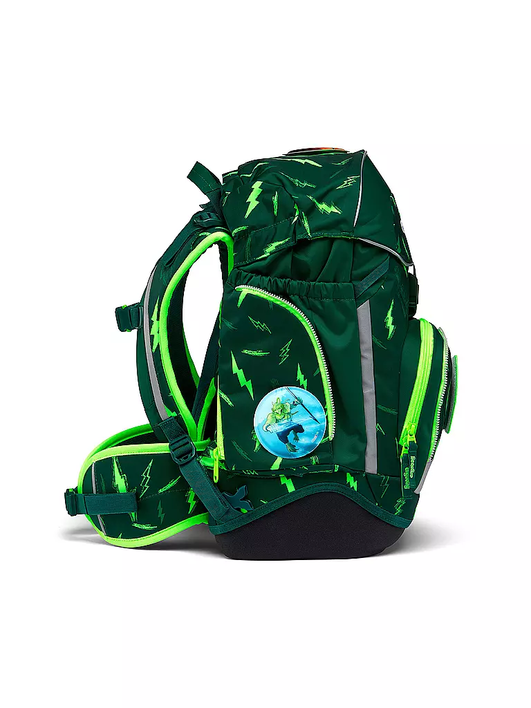 ERGOBAG | Set di zaini scolastici 6 pz PACK Lumi - Bärtastisch | Verde scuro