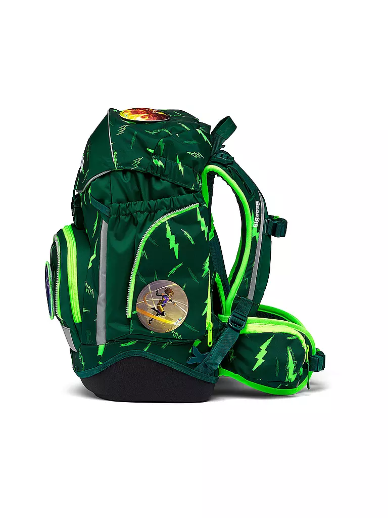 ERGOBAG | Set di zaini scolastici 6 pz PACK Lumi - Bärtastisch | Verde scuro