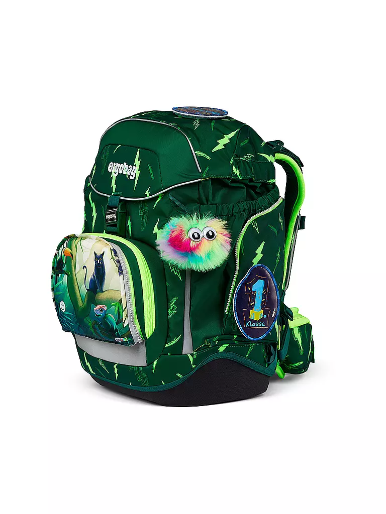 ERGOBAG | Set di zaini scolastici 6 pz PACK Lumi - Bärtastisch | Verde scuro