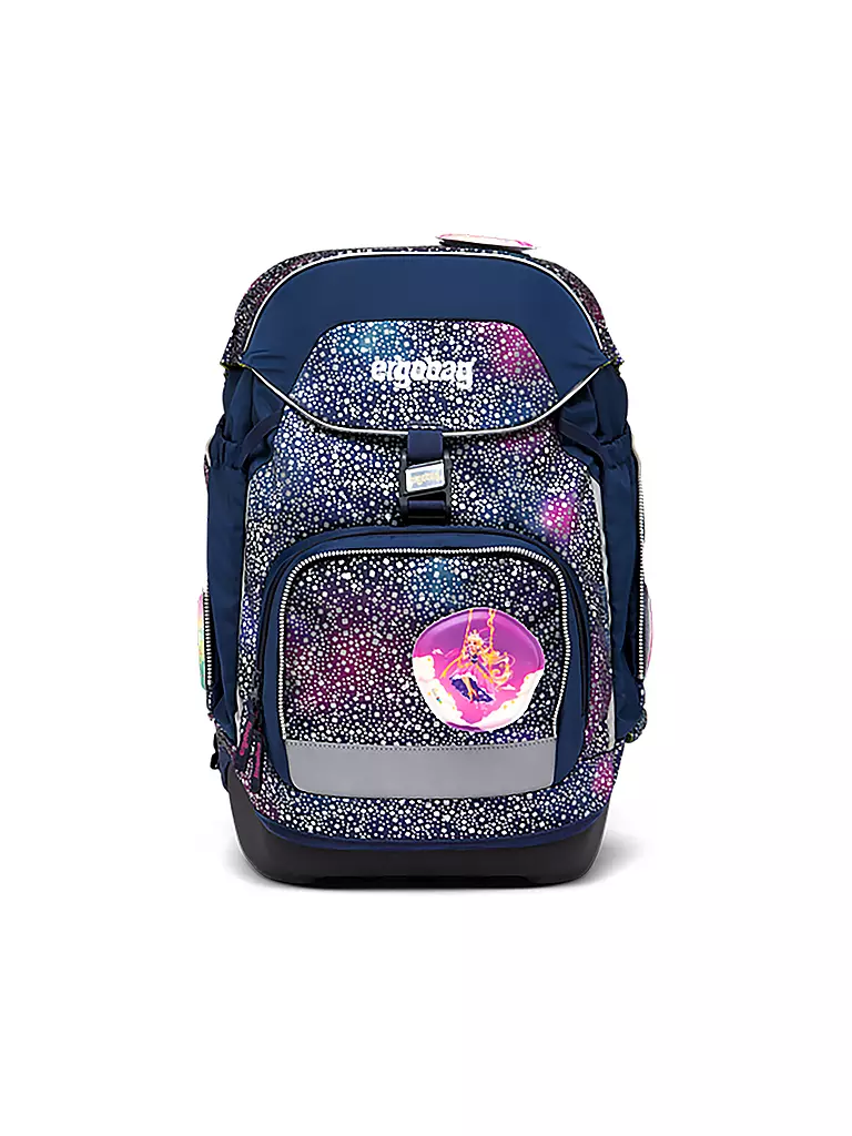 ERGOBAG | Set di zaini scolastici 6 pz PACK Reflex Glow - Bärlaxy | Lilla