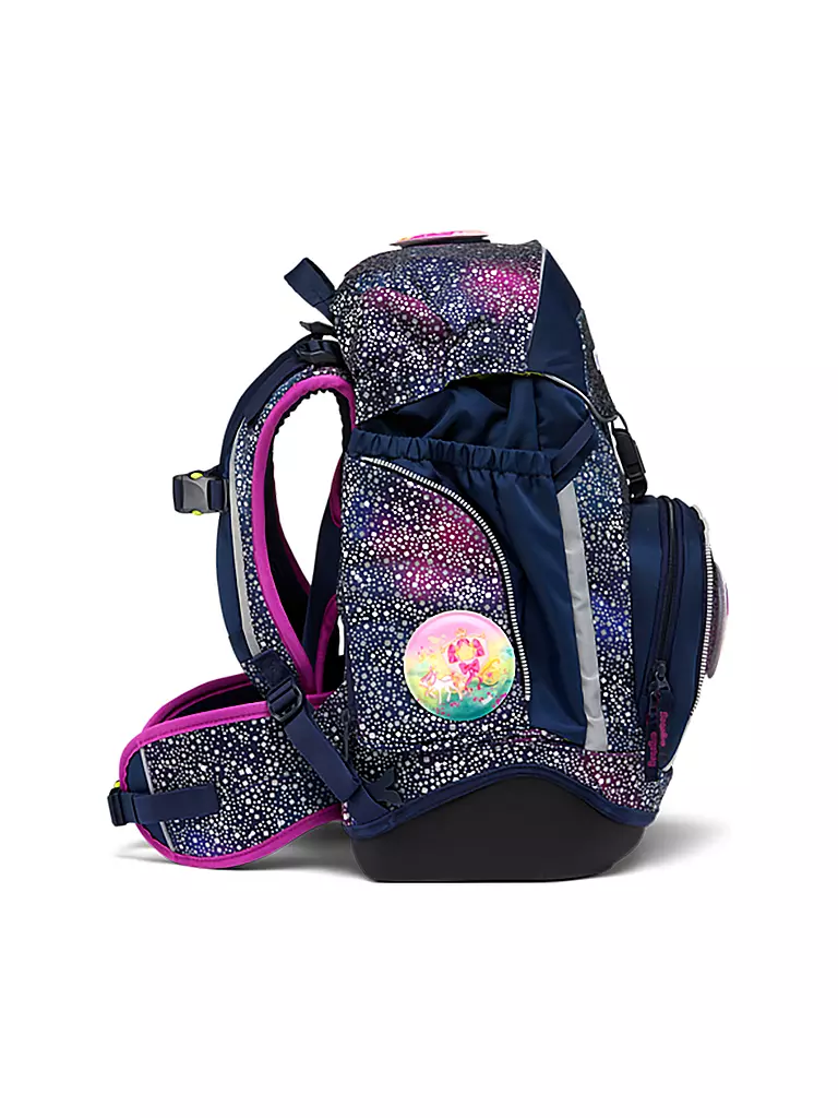 ERGOBAG | Set di zaini scolastici 6 pz PACK Reflex Glow - Bärlaxy | Lilla