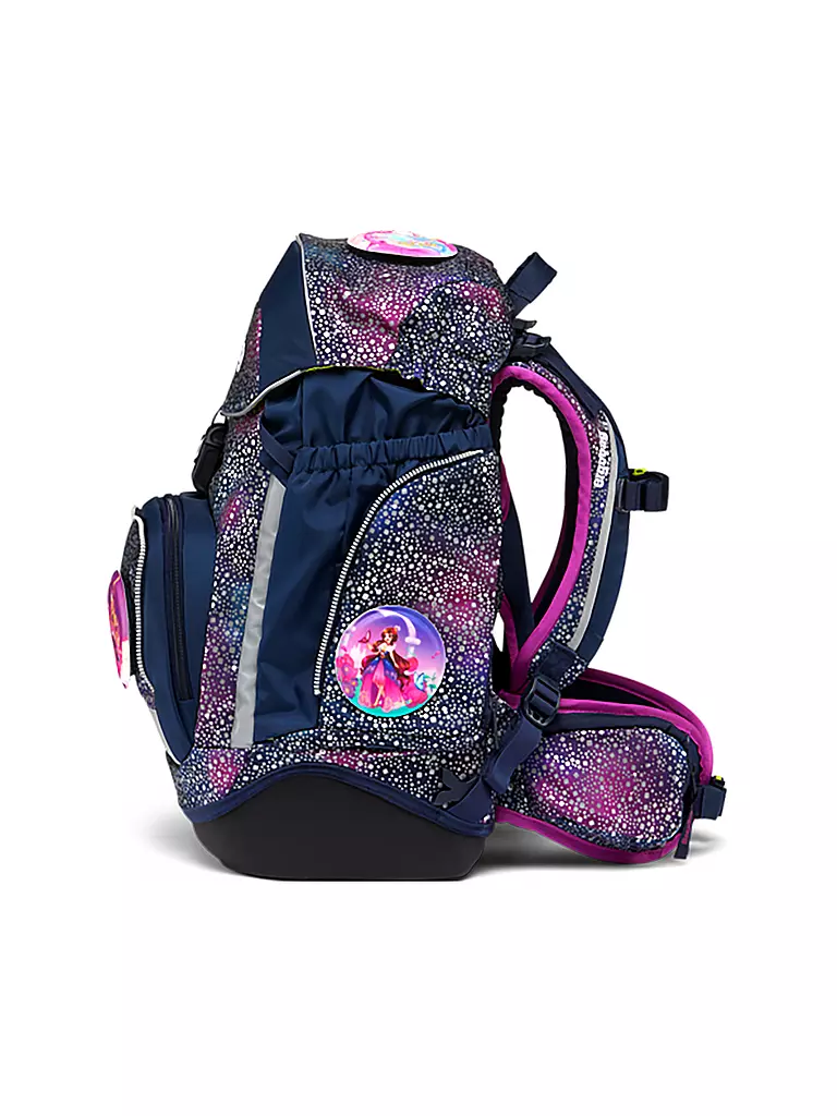 ERGOBAG | Set di zaini scolastici 6 pz PACK Reflex Glow - Bärlaxy | Lilla