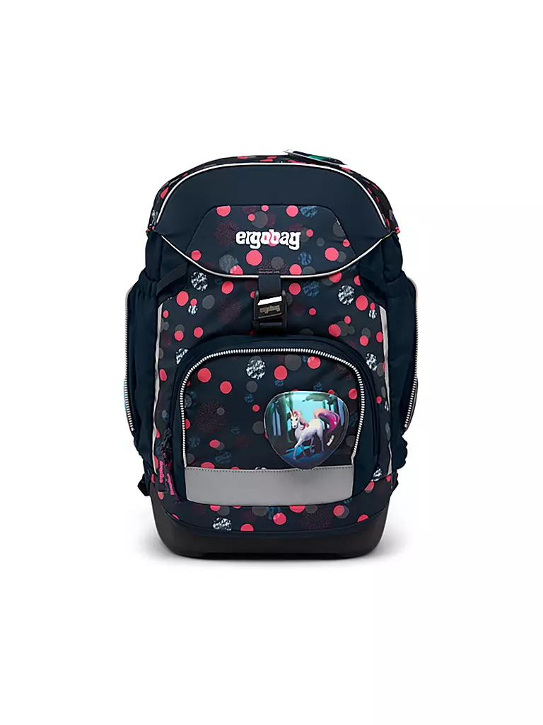 ERGOBAG | Set di zaini scolastici 6 pz PACK Reflex Glow - PhantBärsi | Blu scuro