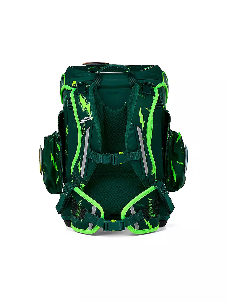 ERGOBAG | Set di zaini scolastici 6 pz. CUBO LIGHT Bärtastisch | Verde scuro