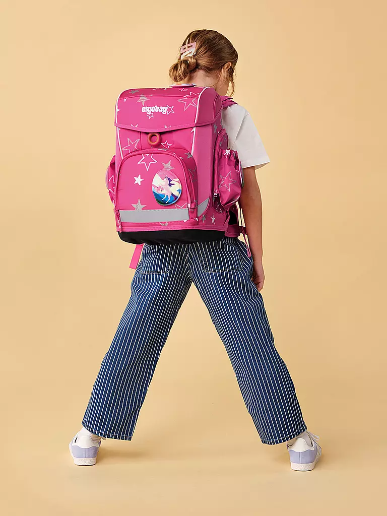 ERGOBAG | Set di zaini scolastici 6 pz. CUBO LIGHT SternzauBär | Fucsia