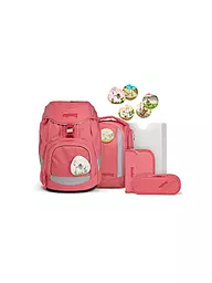 ERGOBAG | Set di zaini scolastici 6 pz. Lama in pigiama | Rosa