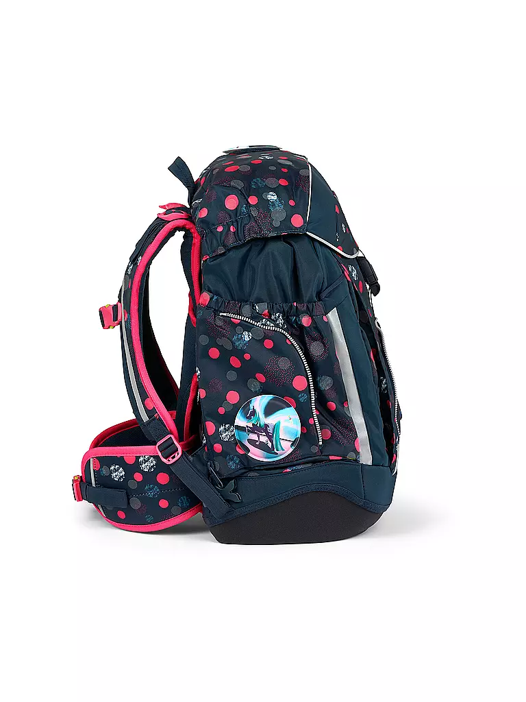 ERGOBAG | Set di zaini scolastici 6 pz. MAXI Reflex Glow - PhantBärsiewelt | Blu scuro