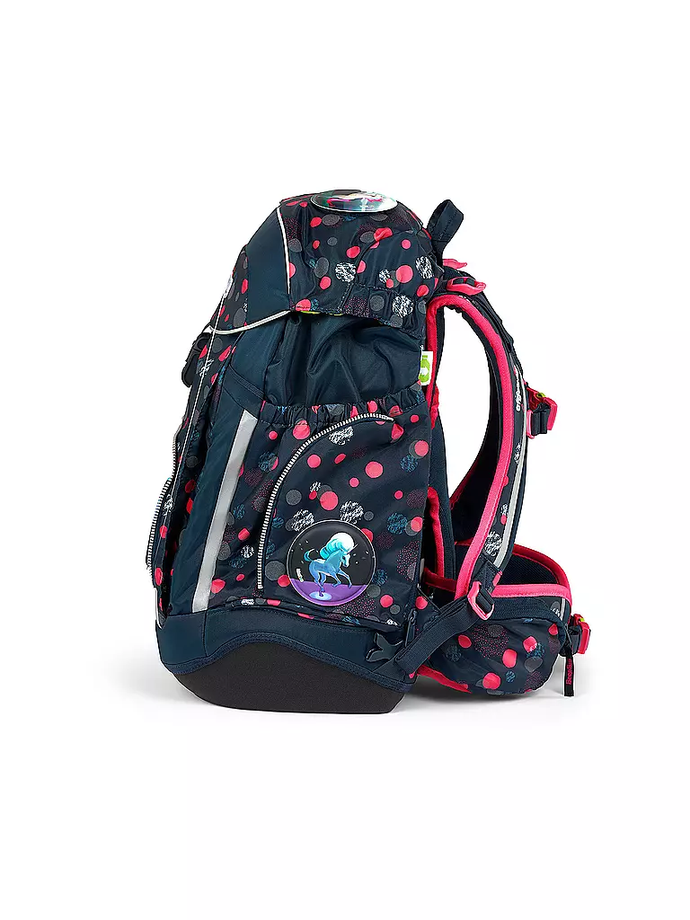 ERGOBAG | Set di zaini scolastici 6 pz. MAXI Reflex Glow - PhantBärsiewelt | Blu scuro