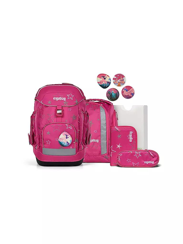 ERGOBAG | Set di zaini scolastici 6 pz. MAXI SternzauBär | Fucsia