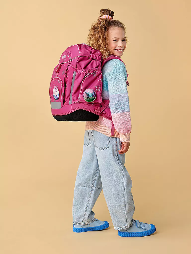 ERGOBAG | Set di zaini scolastici 6 pz. MAXI SternzauBär | Fucsia