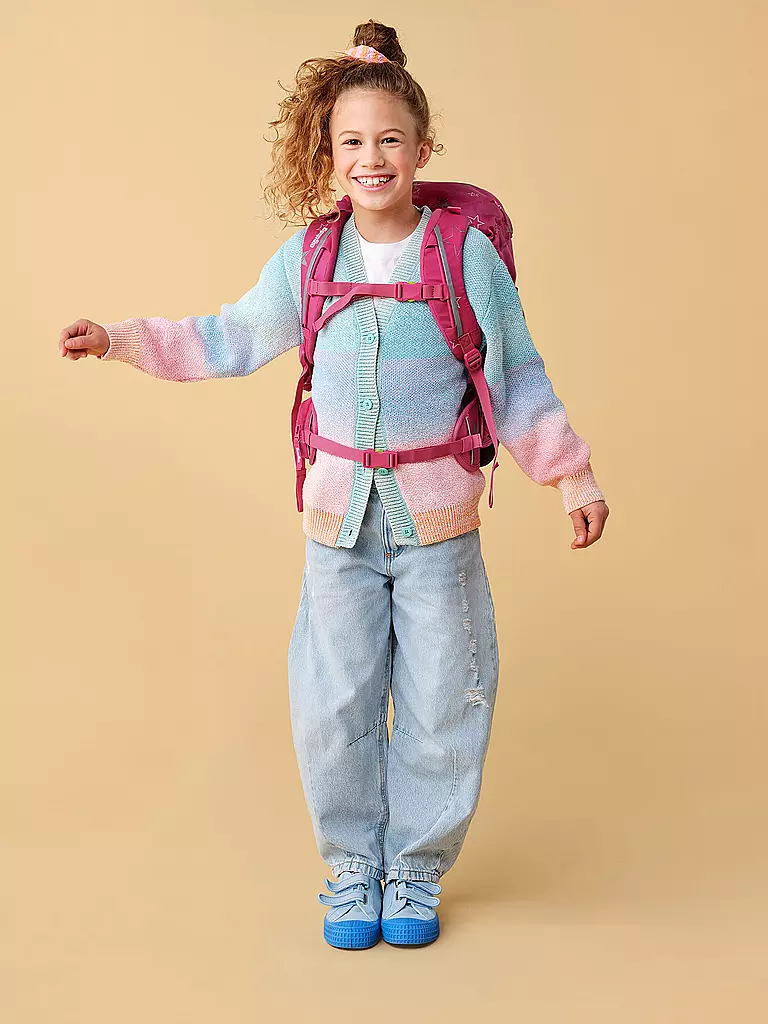 ERGOBAG | Set di zaini scolastici 6 pz. MAXI SternzauBär | Fucsia