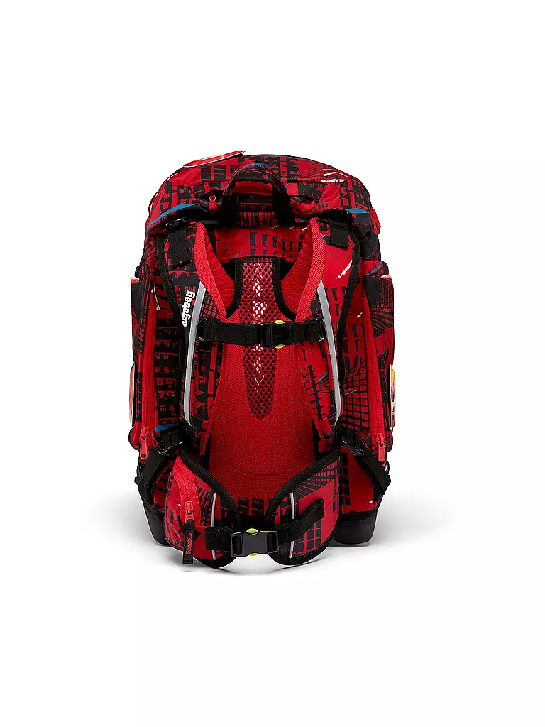 ERGOBAG | Set di zaini scolastici 6 pz. PACK - AlarmBäreitschaft | Rosso